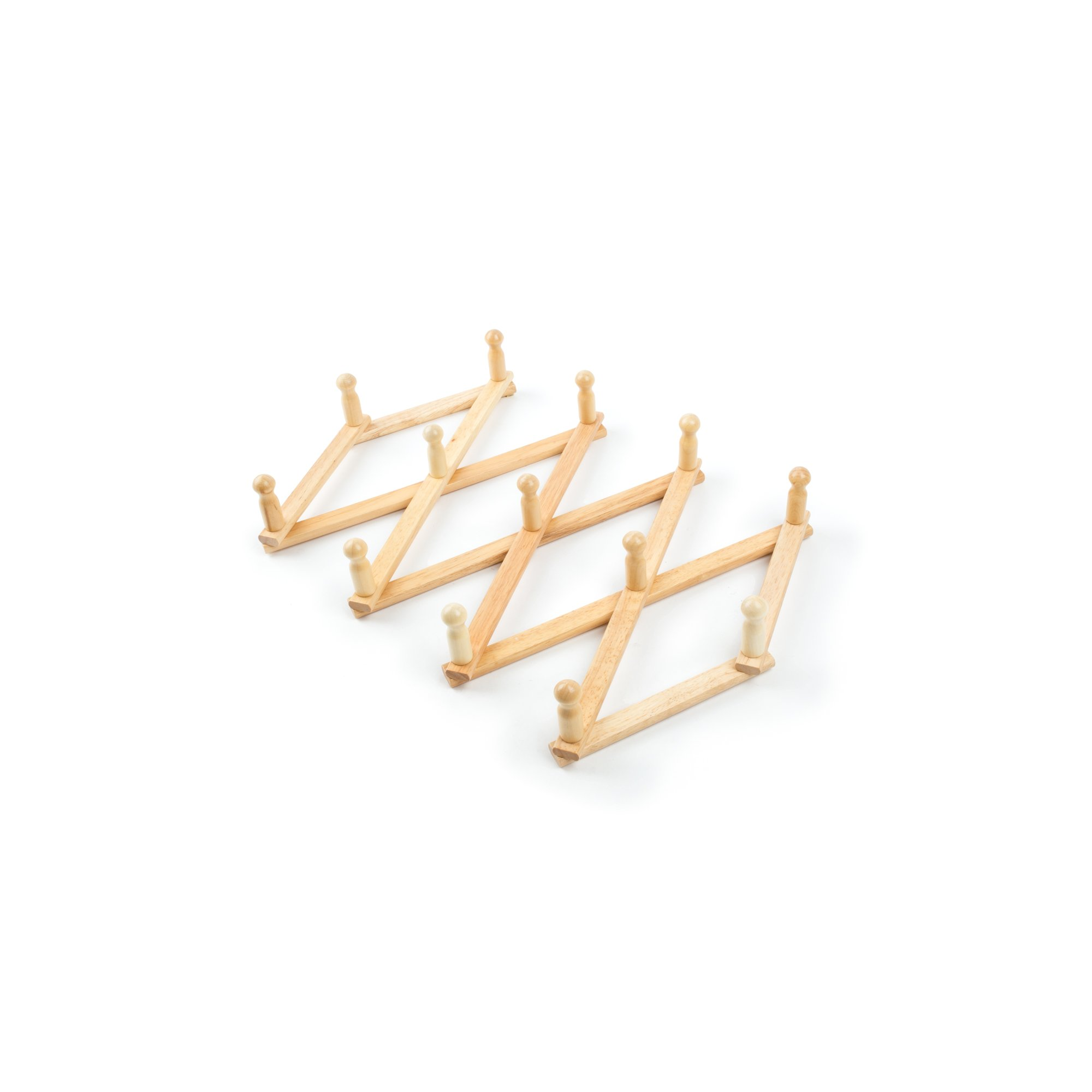 Expandable Wood Mug Rack with 13 Pegs, Natural, photo 5 of 5