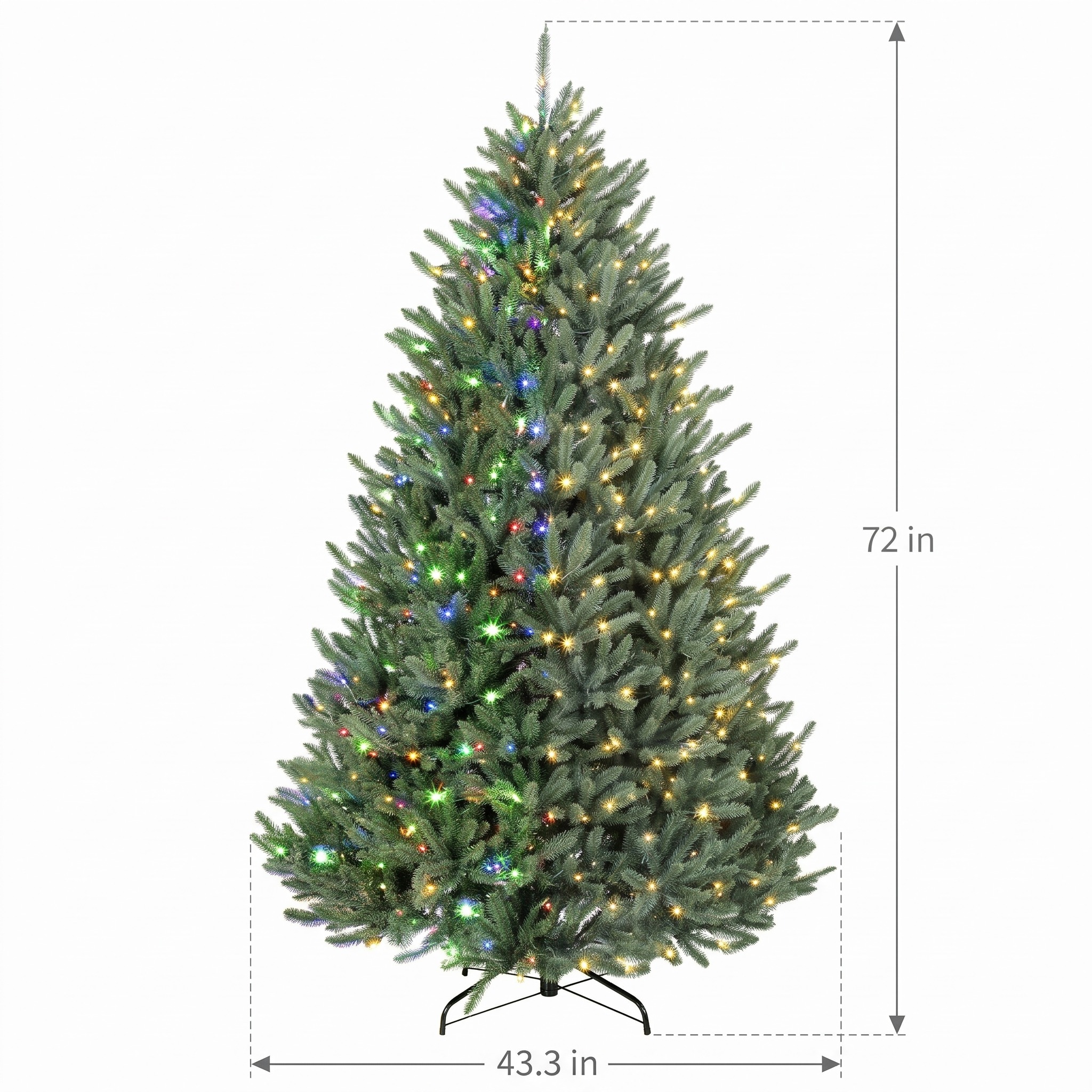 Spruce Christmas Tree with Dual-Color LEDs and Plug-In Trunk, photo 2 of 11