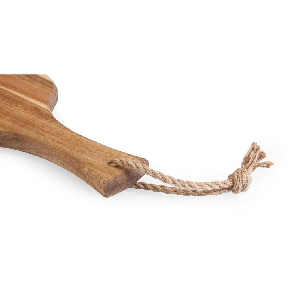 Acacia Serving Board with Live Edge and Rope Handle, photo 4 of 13