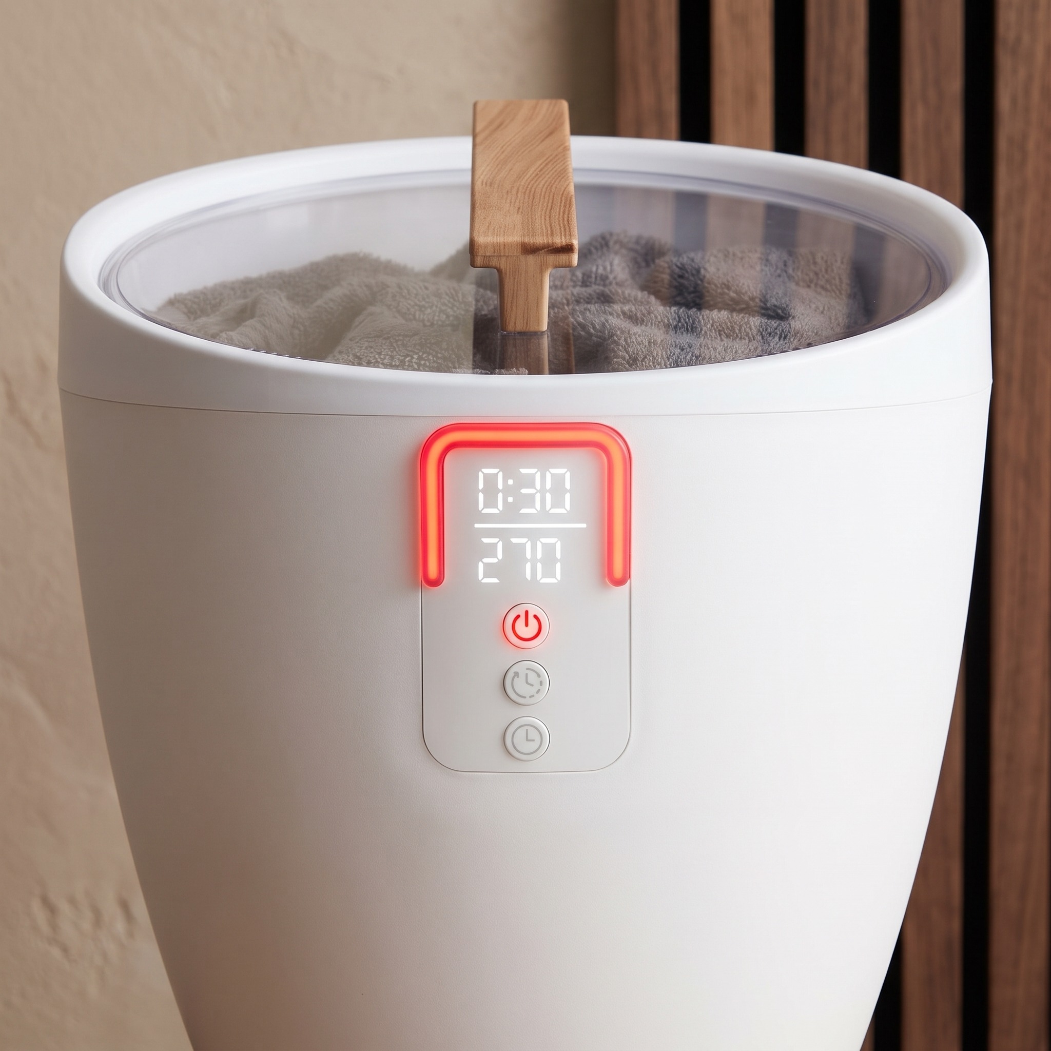 Towel Warmer Bucket with Digital Timer, photo 3 of 6
