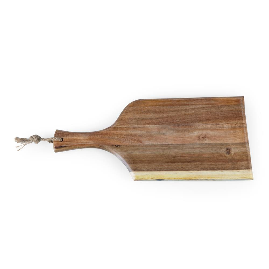 Acacia Serving Board with Live Edge and Rope Handle — 18 in, photo 13 of 13