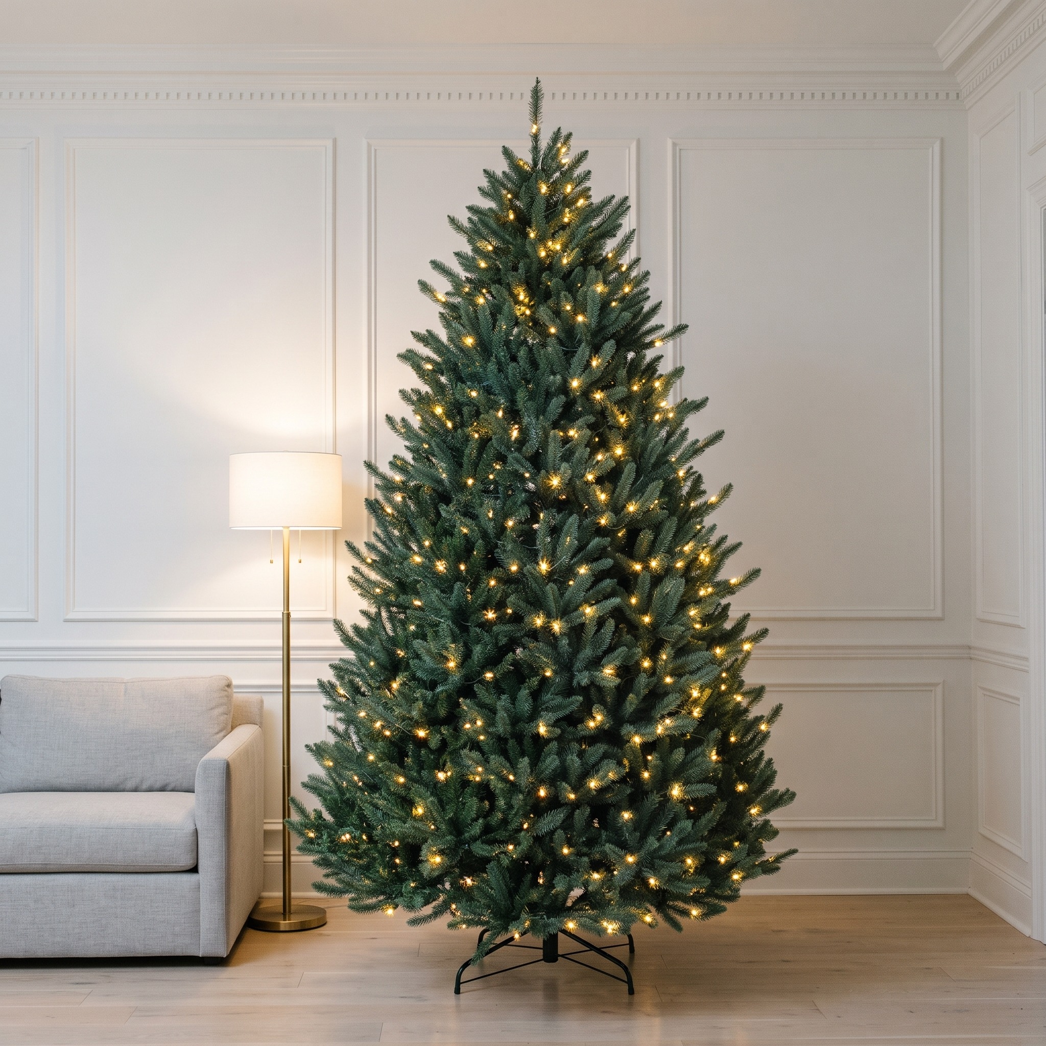 Spruce Christmas Tree with Dual-Color LEDs and Plug-In Trunk — 7.5 ft, photo 6 of 11