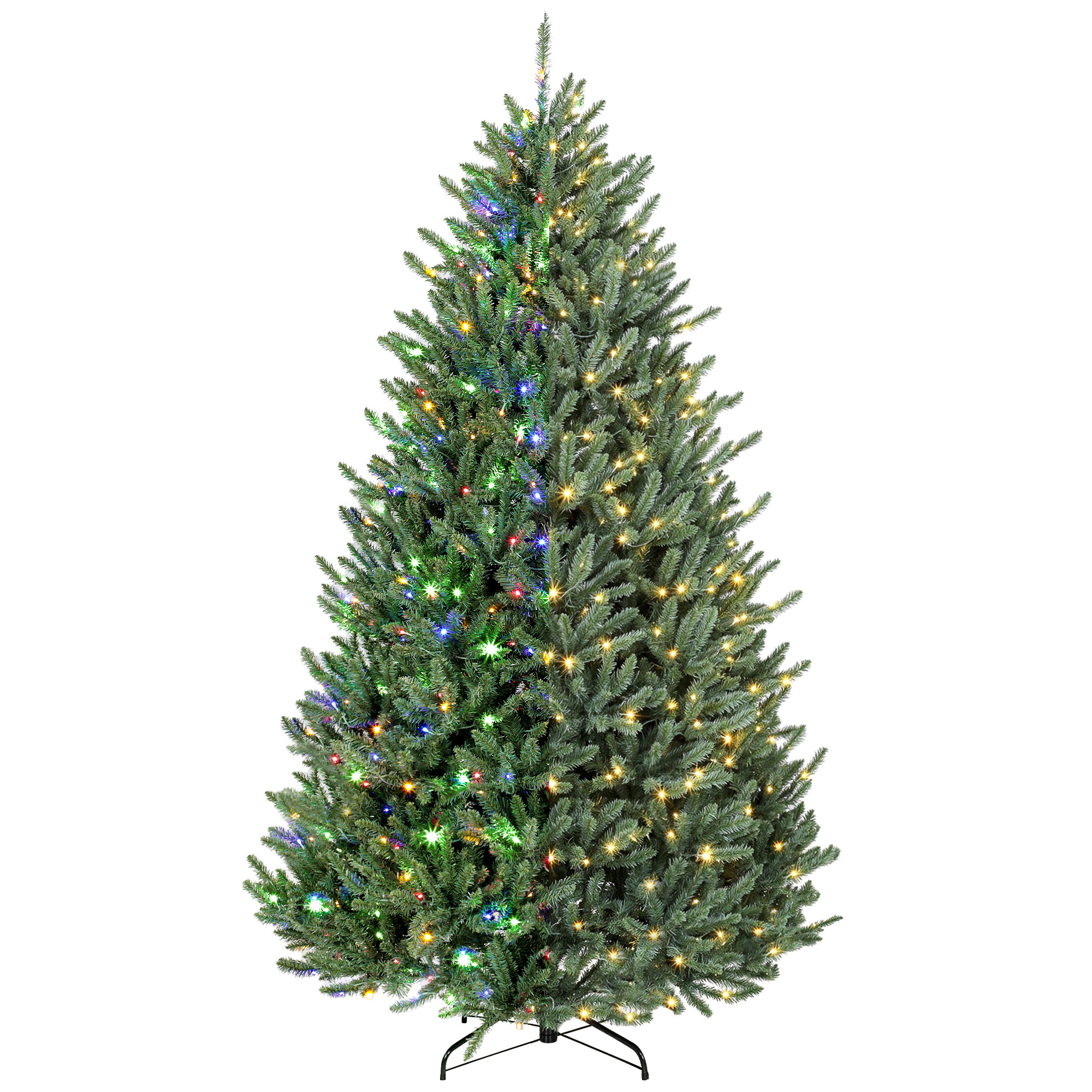 Spruce Christmas Tree with Dual-Color LEDs and Plug-In Trunk — 7.5 ft, photo 8 of 11