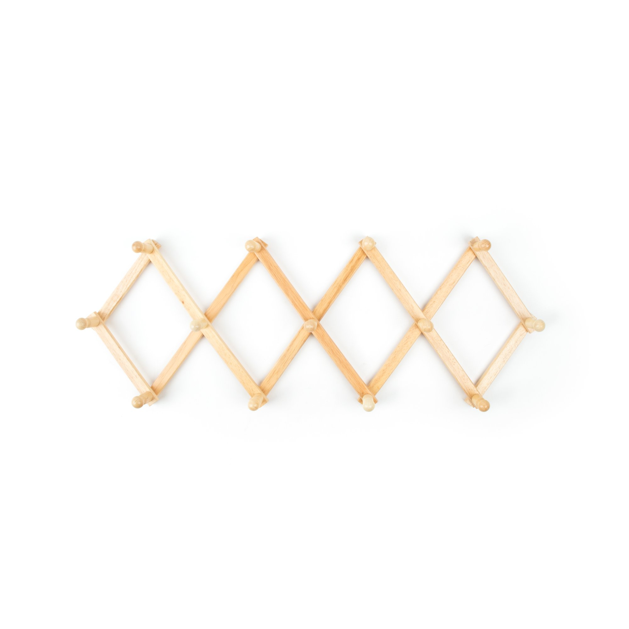 Expandable Wood Mug Rack with 13 Pegs, Natural, photo 4 of 5