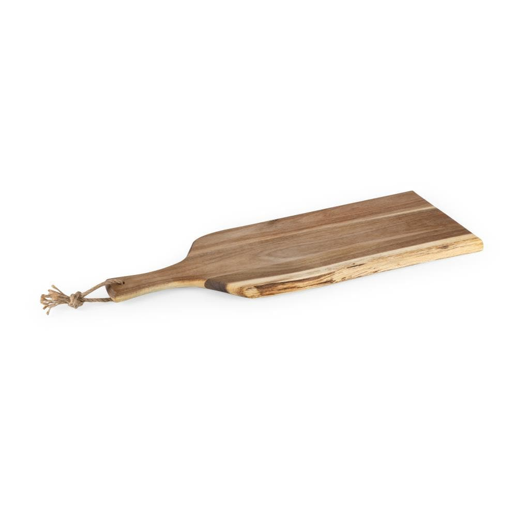 Acacia Serving Board with Live Edge and Rope Handle — 24 in, photo 8 of 13