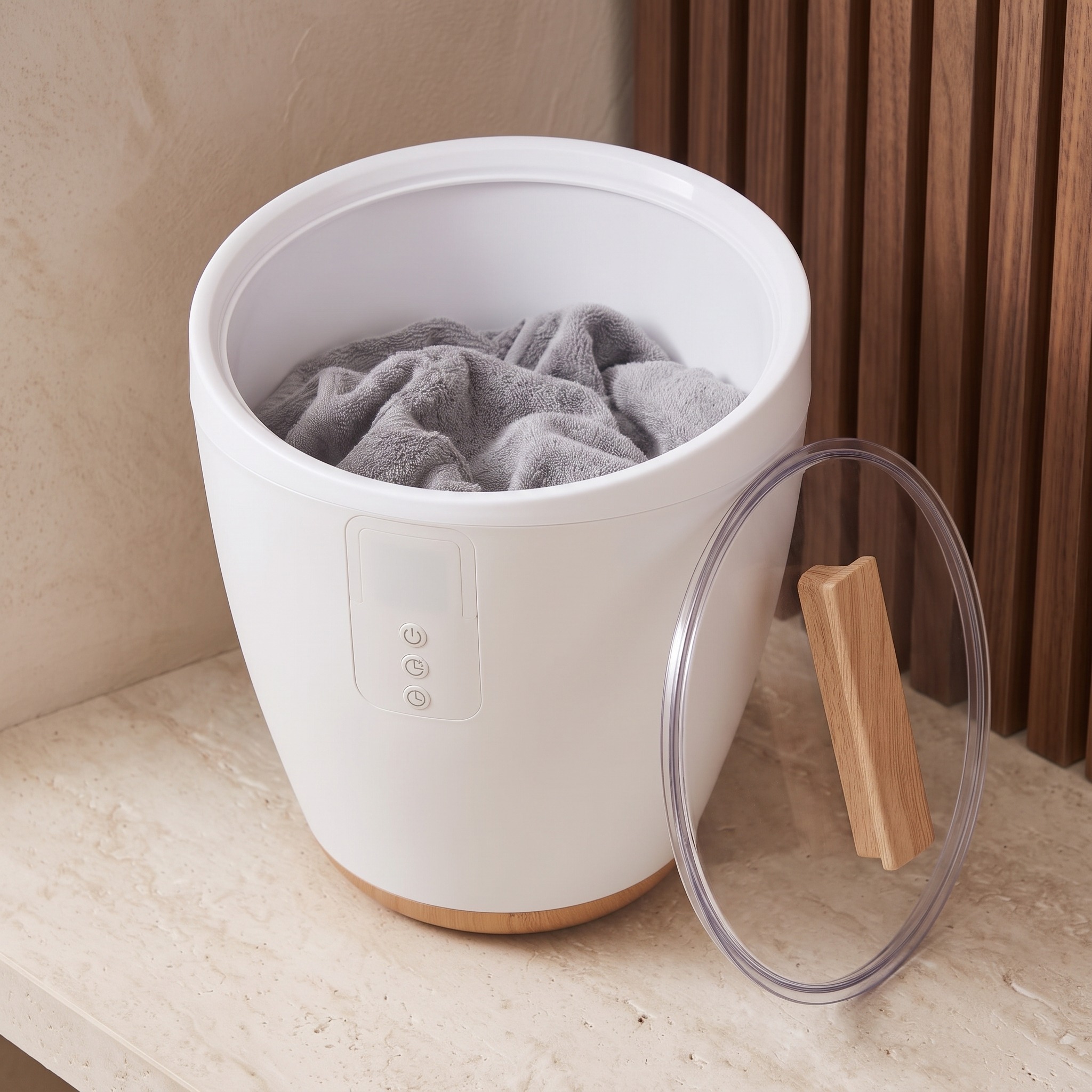 Towel Warmer Bucket with Digital Timer, photo 2 of 6