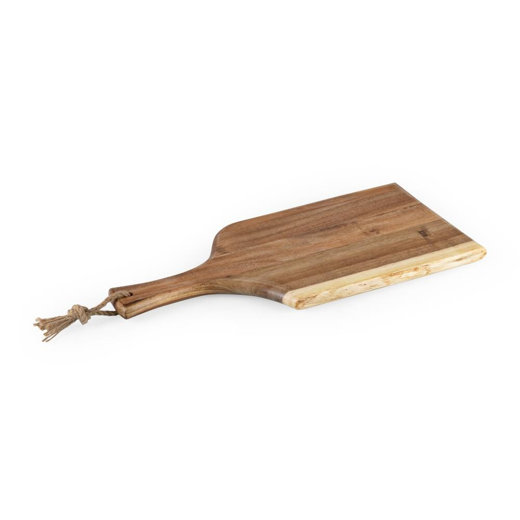 Acacia Serving Board with Live Edge and Rope Handle — 18 in, photo 12 of 13