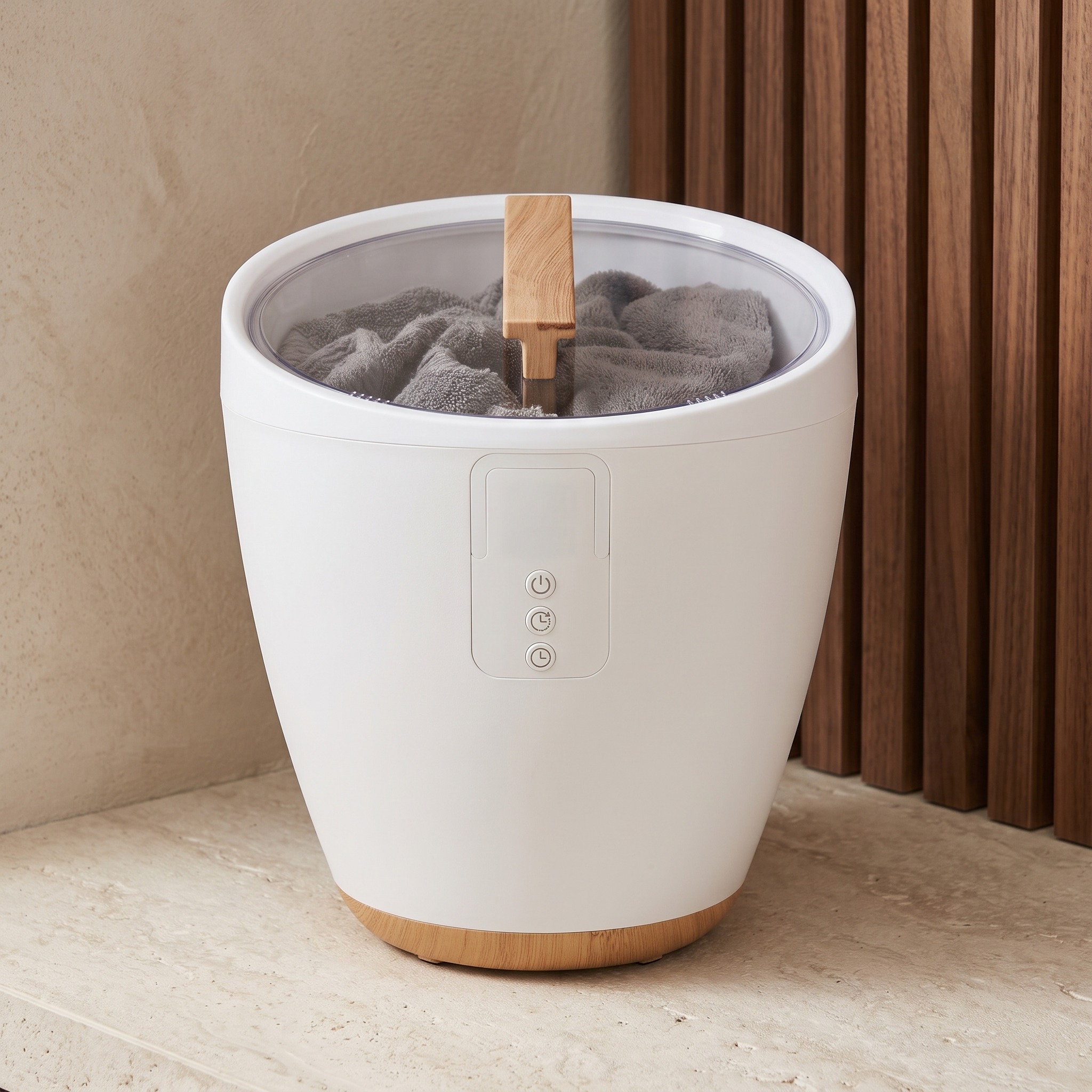 Towel Warmer Bucket with Digital Timer, photo 1 of 6