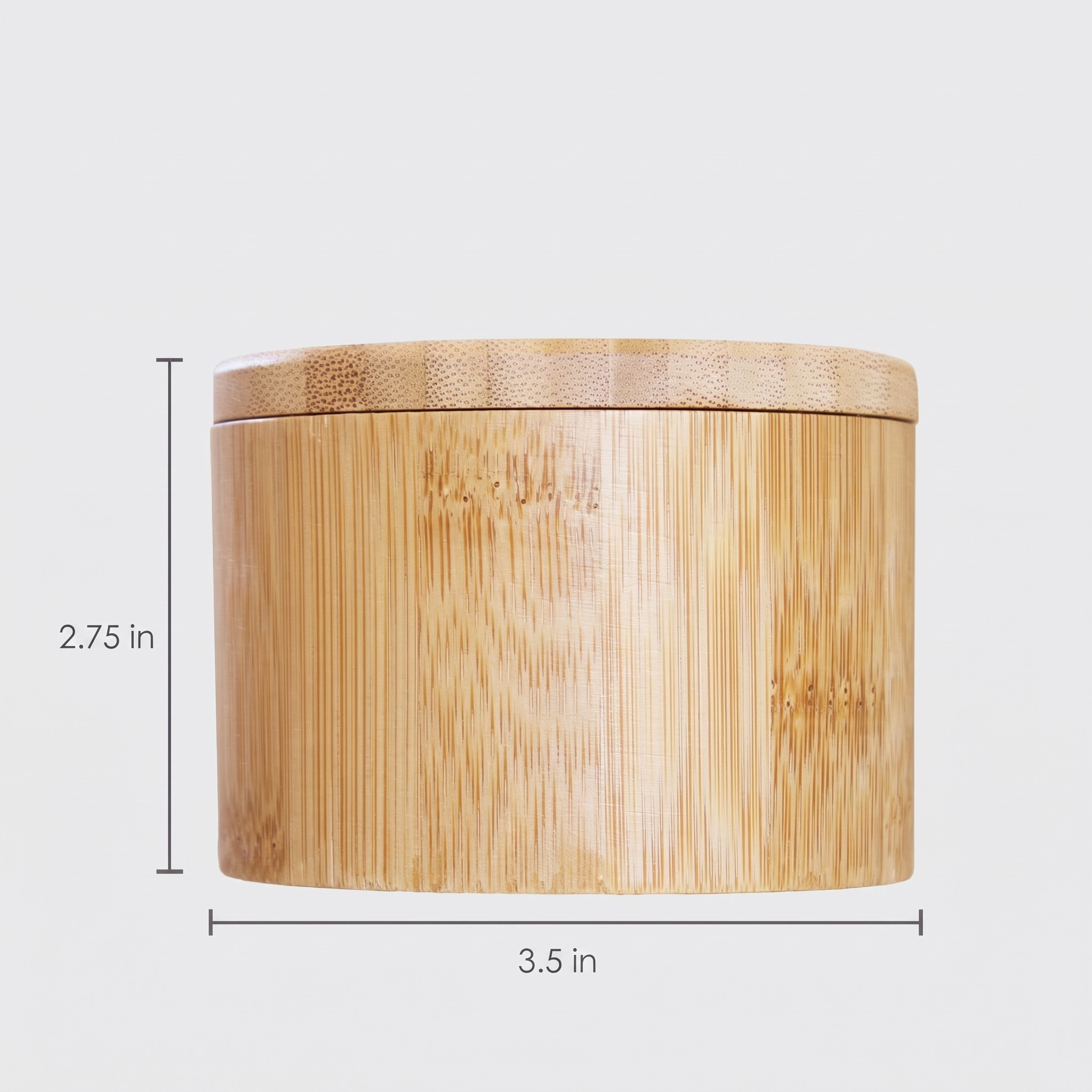 Salt Cellar with Magnetic Swivel Lid, Bamboo, 6 oz, photo 2 of 5