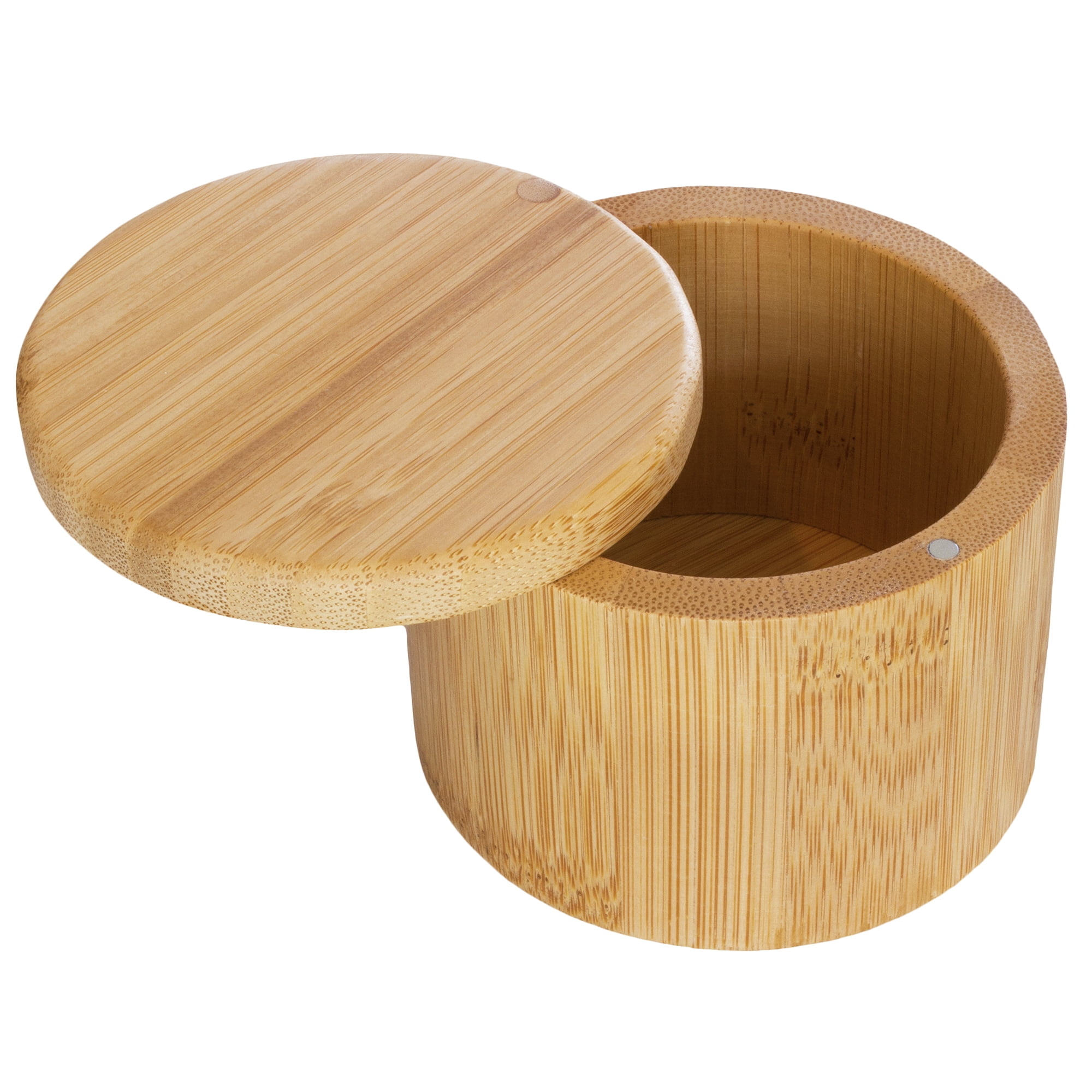 Salt Cellar with Magnetic Swivel Lid, Bamboo, 6 oz, photo 4 of 5