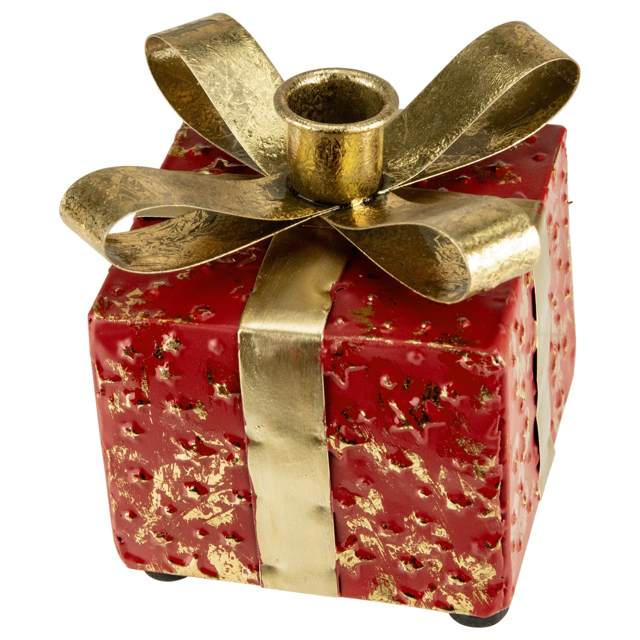 Taper Candle Holder with Gift Box Shape, Metal, photo 4 of 9