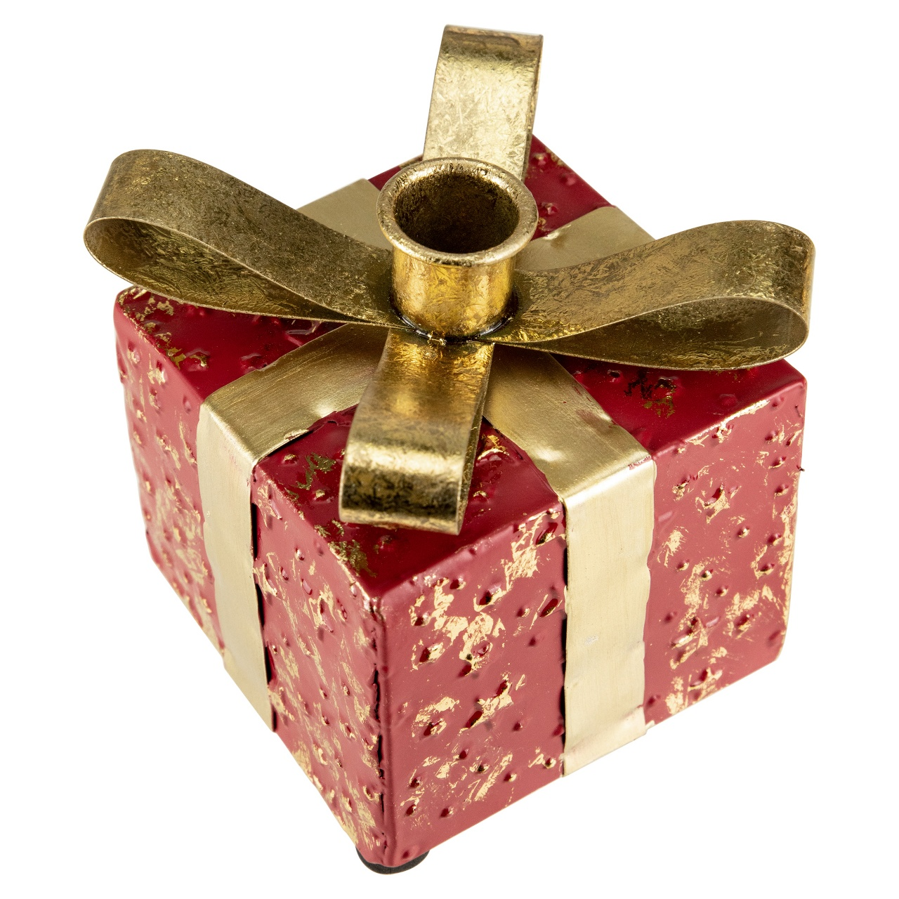Taper Candle Holder with Gift Box Shape, Metal, photo 5 of 9