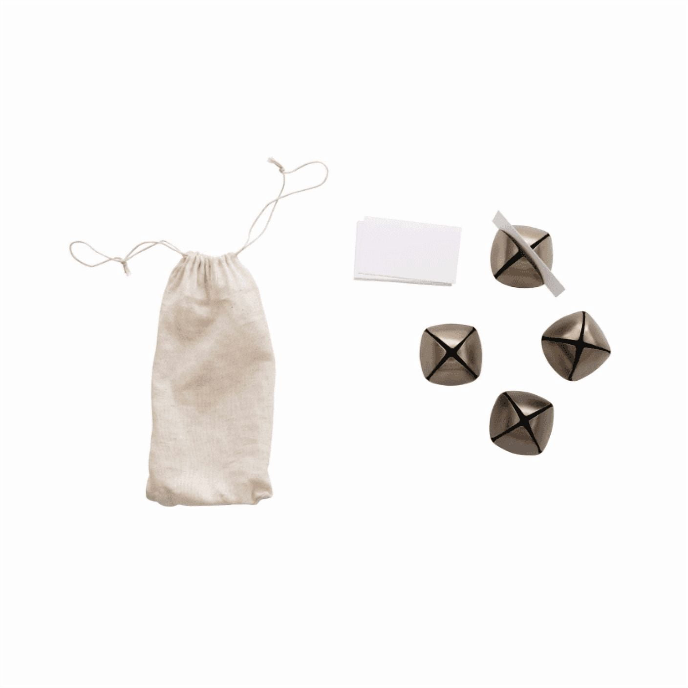 Bell Place Card Holders, Set of 4, Antique Brass Finish, photo 5 of 5
